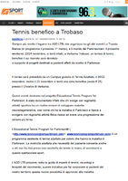 Tennis Benefico Parkinson Verbania Trobaso Sport VCO